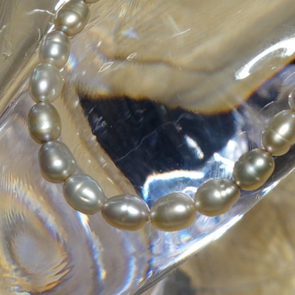 (NWT) Silver Rice Freshwater Bead (3) Bracelets Stack/ Set - Picture 7 of 10